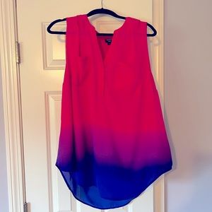 Torrid Harper Dip Dye Sleeveless Blouse